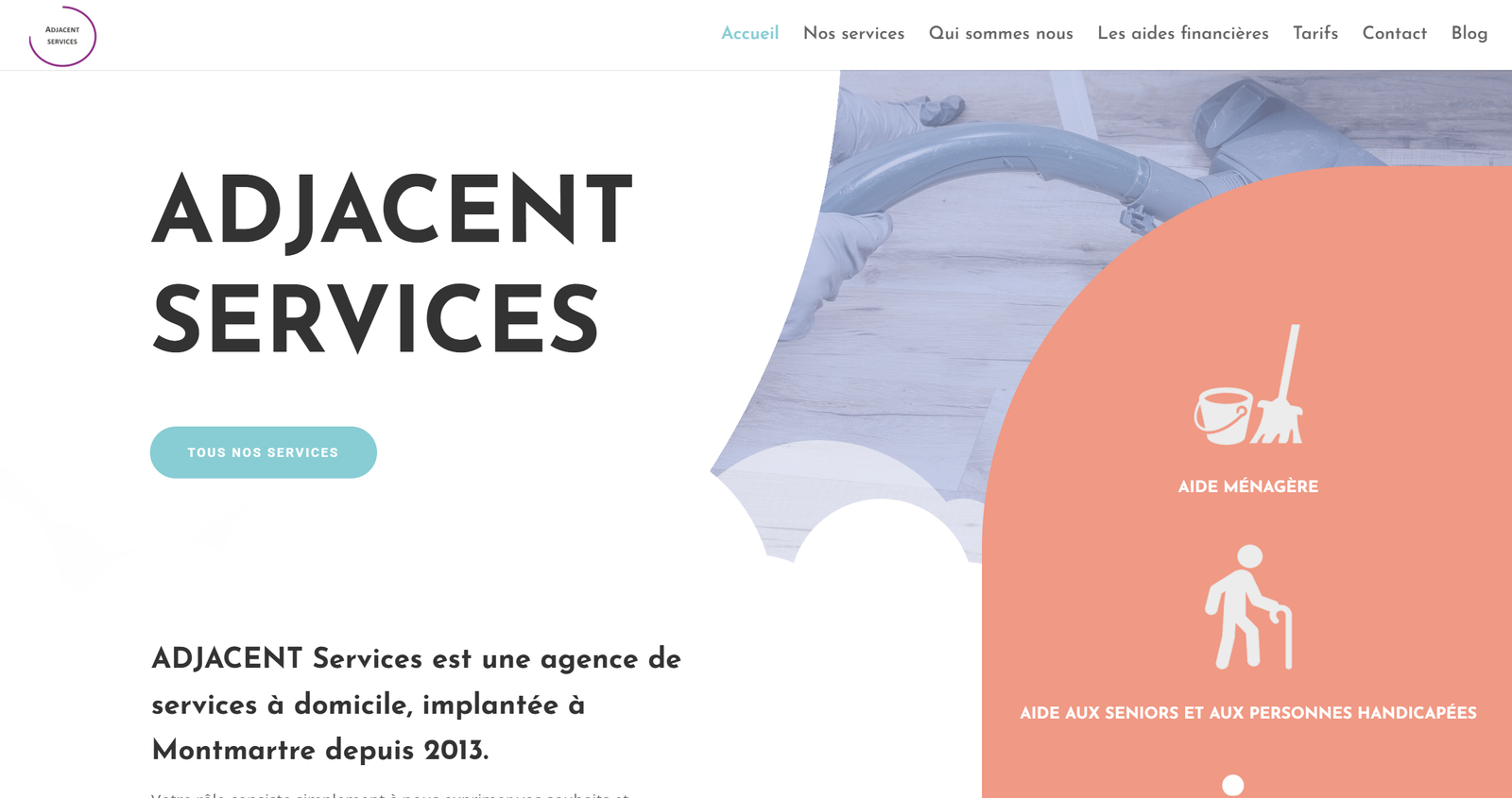 Site Adjacent Services, offre de services à domicile