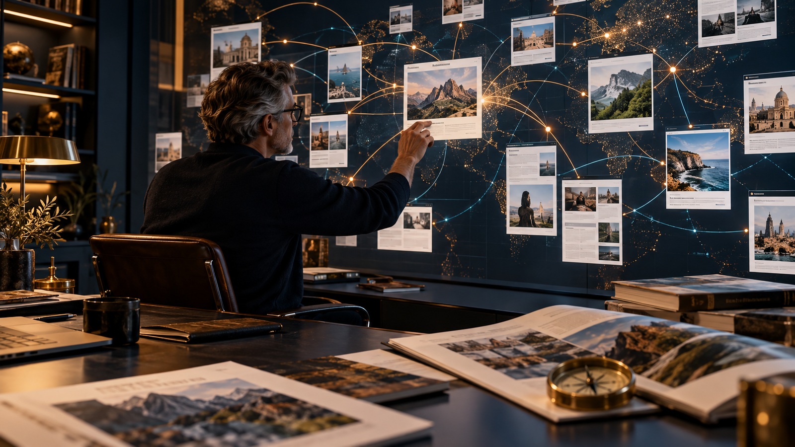 Stratégie de netlinking illustrée par un réseau de sites éditoriaux reliés entre eux